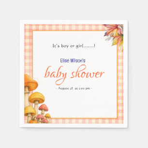 Es ist eine kleine, märchenhafte Babydusche Serviette