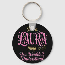 Es ist eine Laura-Sache Rosa Gold Frauen Geschenk
