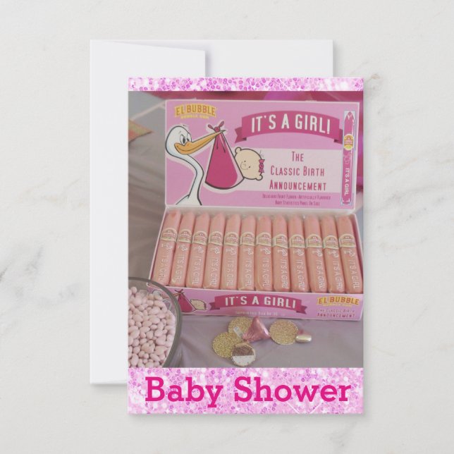 Es ist eine Mädchen-Baby-Dusche-Einladungen Einladung (Vorderseite)