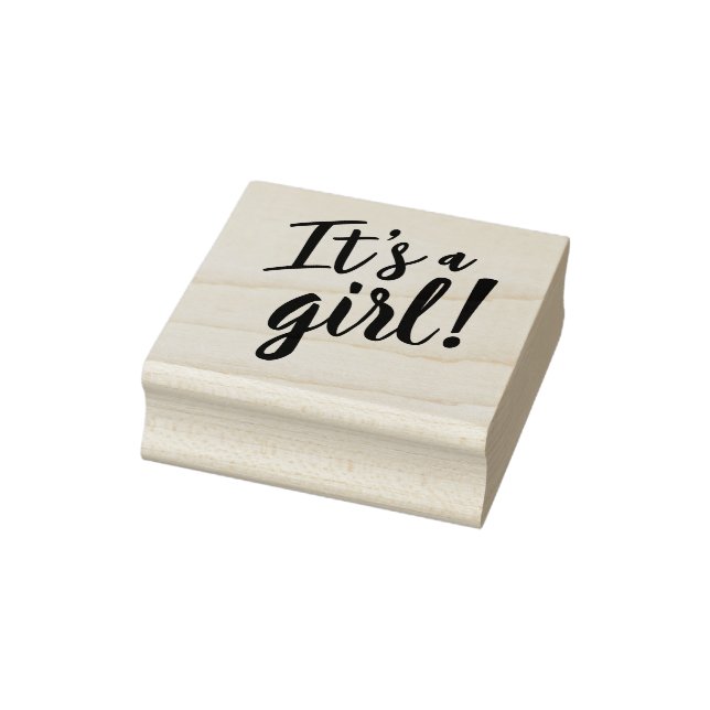 Es ist eine Mädchen-Babydusche Gummistempel (Stempel)