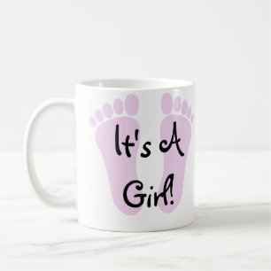 Es ist eine Mädchen-Kaffee-Tasse Kaffeetasse