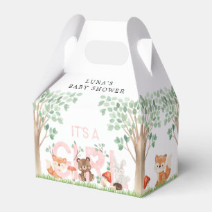 Es ist eine Mädchen-Woodland-Kinderdusche Geschenkschachtel