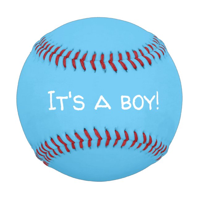 Es ist eine männliche Geschlechtsoffenbarung Baseball (Vorderseite)