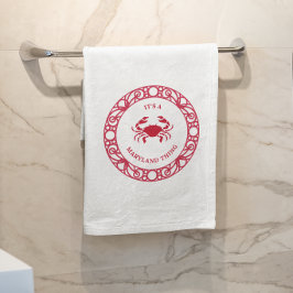 ES IST EINE MARYLAND-SACHE (CRABS) BADEHANDTUCH