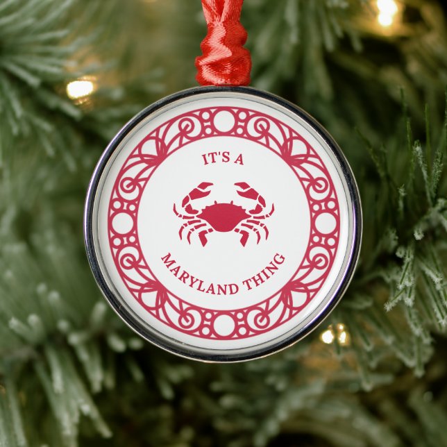 ES IST EINE MARYLAND-SACHE (CRABS) ORNAMENT AUS METALL (Baum)