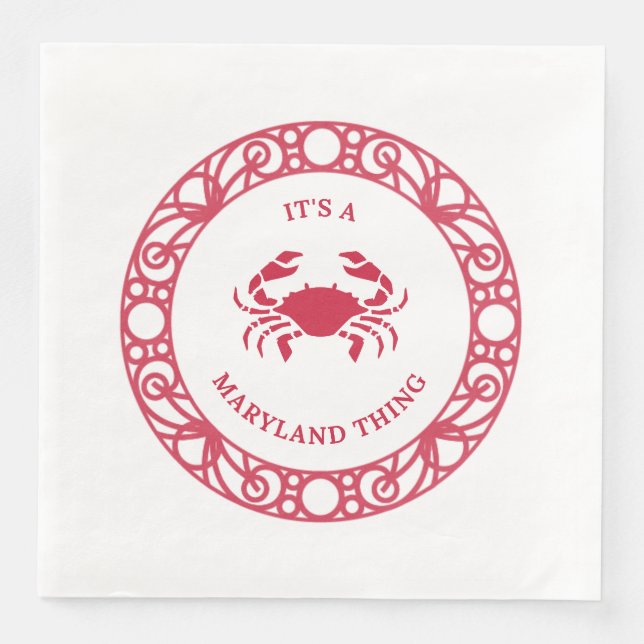 ES IST EINE MARYLAND-SACHE (CRABS) SERVIETTE (Vorderseite)