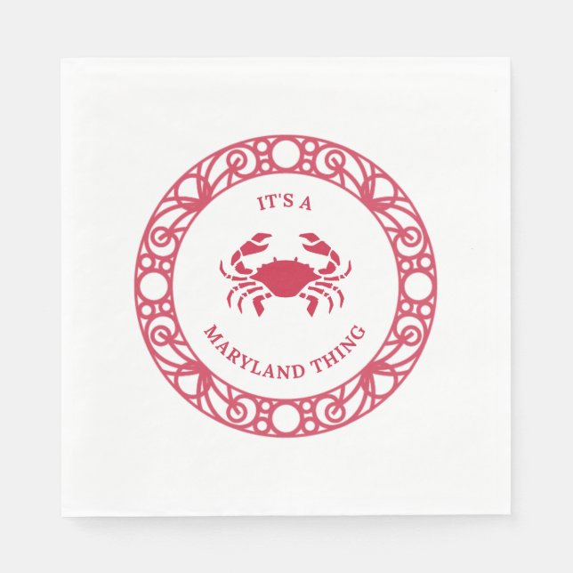 ES IST EINE MARYLAND-SACHE (CRABS) SERVIETTE (Vorderseite)