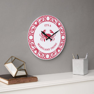 ES IST EINE MARYLAND-SACHE (CRABS)-Wall-Clock Große Wanduhr