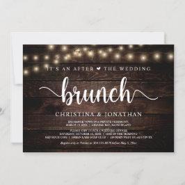 Es ist eine nach dem Hochzeitsbrunch, der Entdecku Einladung
