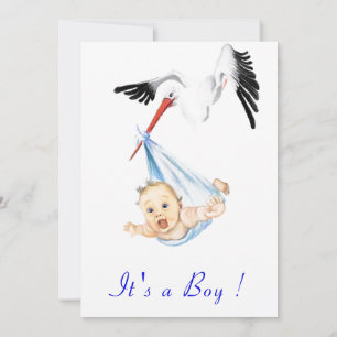 Es ist eine Niedliche Baby Stork Baby Shower Einla