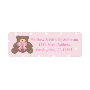 Es ist eine Niedliche Girl Pink Teddy Bear Girl Ba