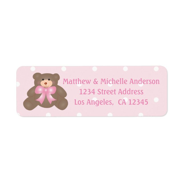 Es ist eine Niedliche Girl Pink Teddy Bear Girl Ba (Vorne)