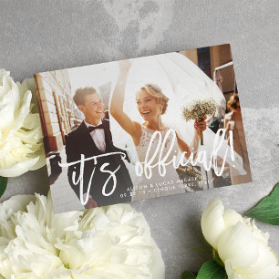 Es ist eine Offizielle Ankündigung zum Hochzeitsfe