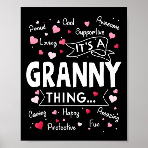 Es ist eine Oma-Sache-Lustige Sprüche Niedlich Oma Poster