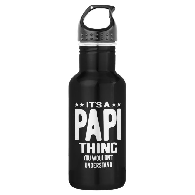 Es ist eine Papi-Sache | Father Gift Edelstahlflasche (Vorderseite)