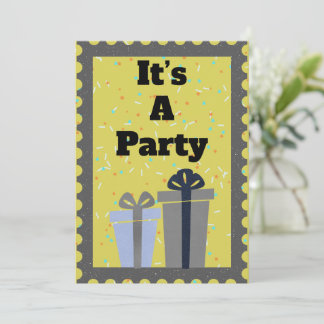 Es ist eine Party-Einladung Einladung