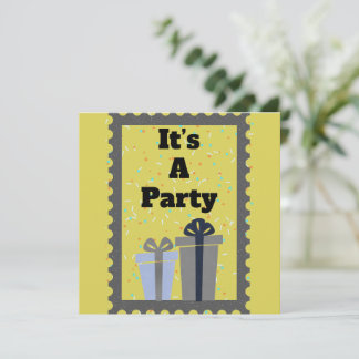 Es ist eine Party-Einladung Save The Date