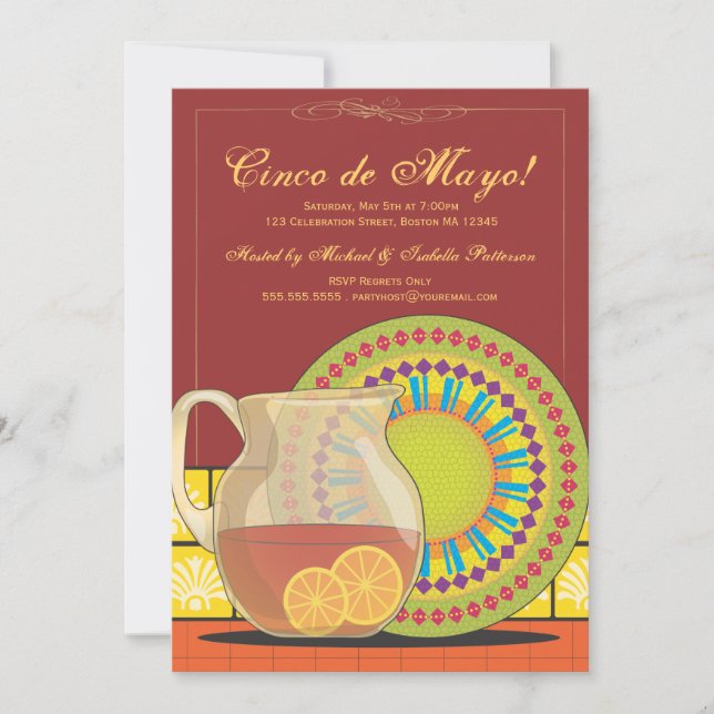 Es ist eine Party-Fiesta-Einladung Cinco Des Mayo Einladung (Vorderseite)