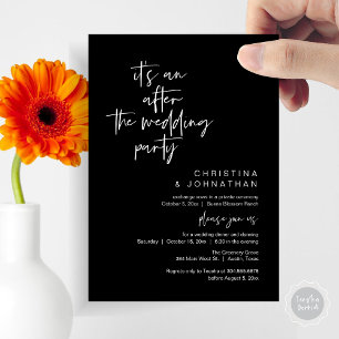 Es ist eine Party nach der Hochzeit, Flitterwochen Einladung