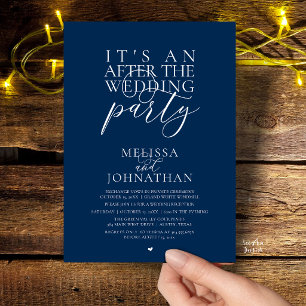 Es ist eine Party nach der Hochzeit, moderne Rezep Einladung