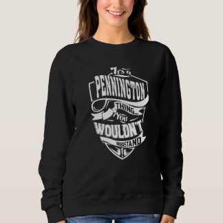 Es ist eine Pennington-Sache Sweatshirt