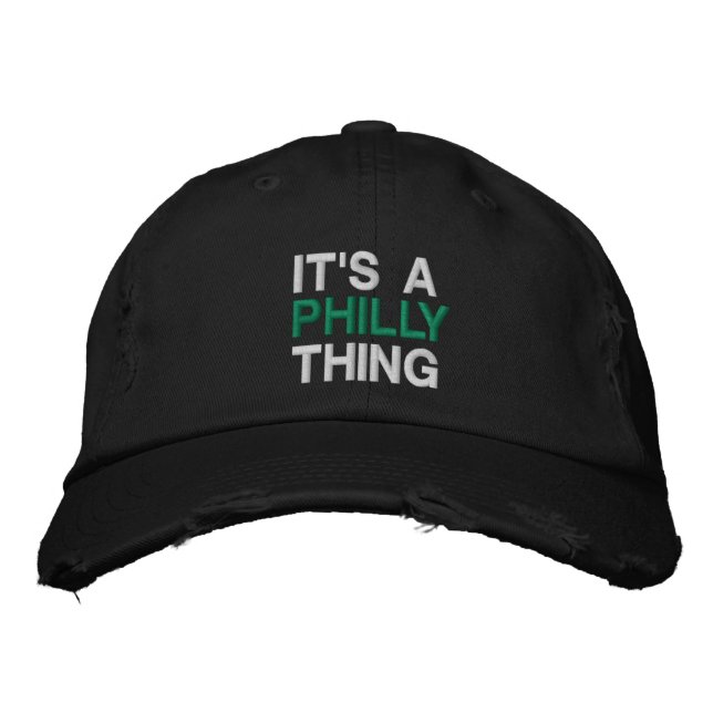 Es ist eine Philadelphia-Fußballfans Bestickte Baseballkappe (Vorderseite)