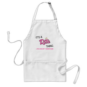 Es ist eine Rita-Sache, die man nicht verstehen w Schürze