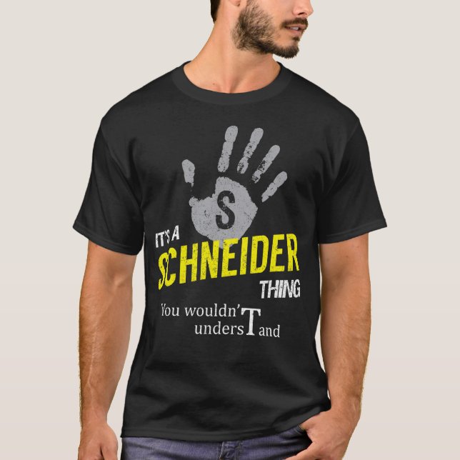 Es ist eine SCHNEIDER Sache, die du nicht verstehe T-Shirt (Vorderseite)