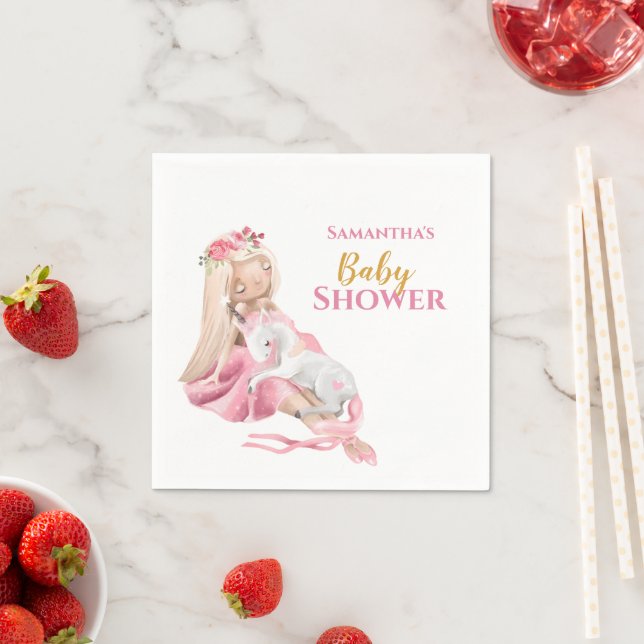 Es ist eine schöne Ballerina Babydusche von Girl Serviette (Beispiel)
