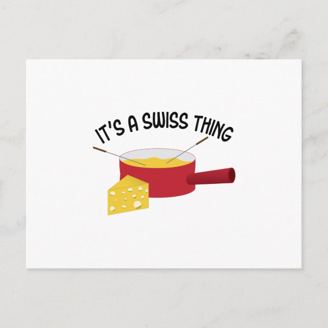 Es ist eine Schweizer Sache Postkarte (Vorderseite)