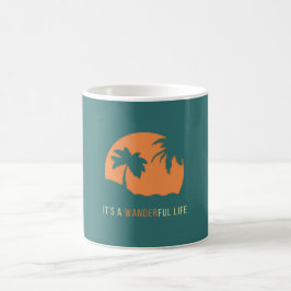 Es ist eine Tasse des glücklichen Lebens
