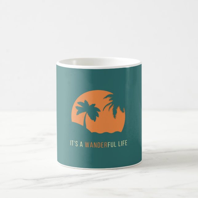 Es ist eine Tasse des glücklichen Lebens (Mittel)