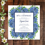 Es ist eine Überraschung 40. Geburtstag Party Blue Einladung<br><div class="desc">Es ist eine Überraschung 40. Geburtstag Party Blue Hydrangea Einladung ist eine wunderschöne Aquarell mit blauen Hydrangeas und Grün. Sie können die Vorlage personalisieren, indem Sie "Personalisieren Sie diese Vorlage" auswählen oder wenn Sie gewollt haben, dieses Design noch weiter anzupassen, wählen Sie bitte "Bearbeiten mit dem Entwurfswerkzeug". Wenn Sie passende...</div>