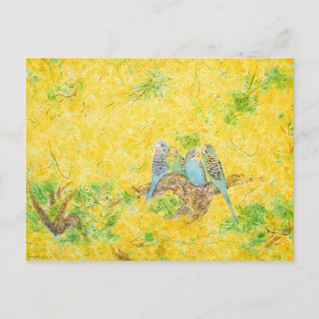 Es ist eine wunderschöne Welt Postkarte (Vorderseite)