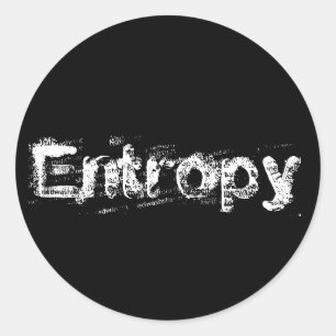 Es ist einfach Entropie Runder Aufkleber