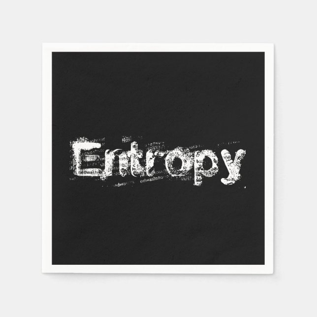 Es ist einfach Entropie Serviette (Vorderseite)