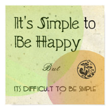Es ist einfach, glücklich zu sein