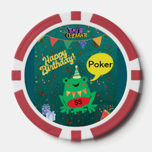 Es ist endlich mein Geburtstag 29. Februar Frog Co Pokerchips