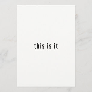 Es ist Ereignis Einfaches Abendessen mit Minimalis Einladung