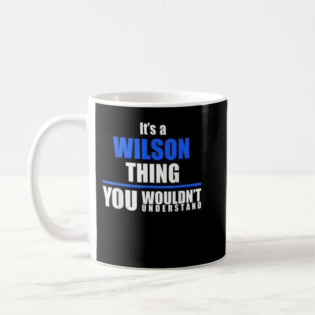 Es ist etwas Wilson, was man nicht verstehen würde Kaffeetasse (Links)