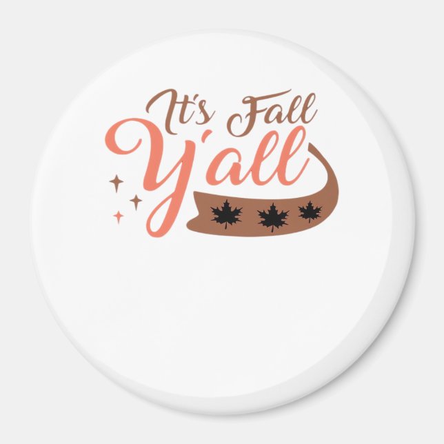 Es ist Fall Y’all, Fall Pumpkin Skelett Creepy Lea Magnet (Vorne)