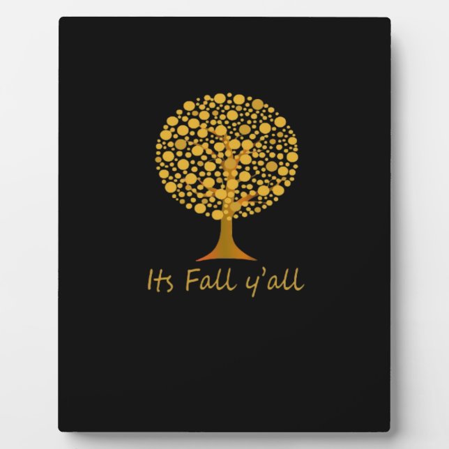 Es ist Fall Y’all Minimal Clean Fotoplatte (Vorderseite)