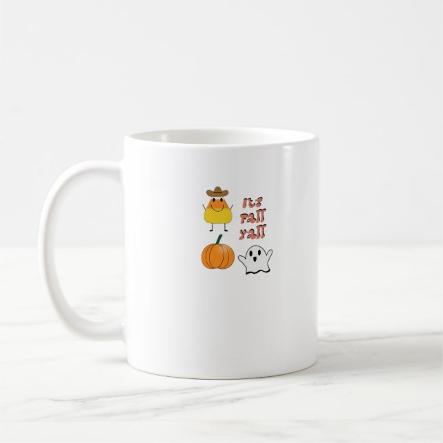 Es ist Fall Y’all Minimal Clean Kaffeetasse (Links)
