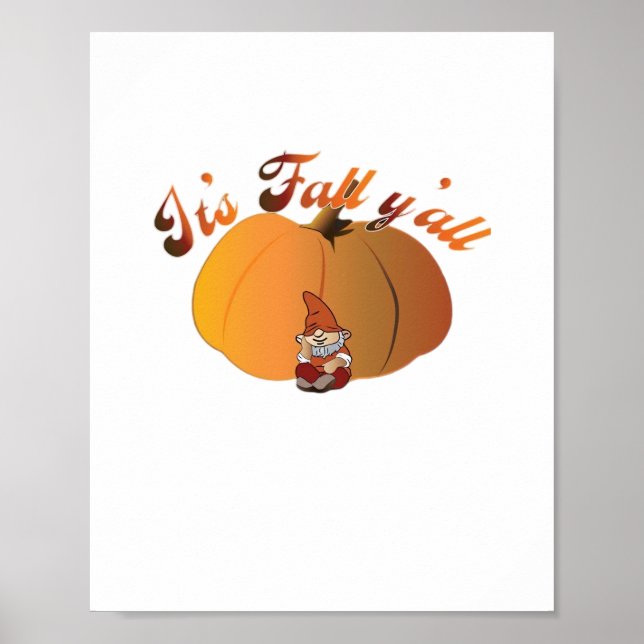 Es ist Fall Y’all Minimal Clean Poster (Vorne)