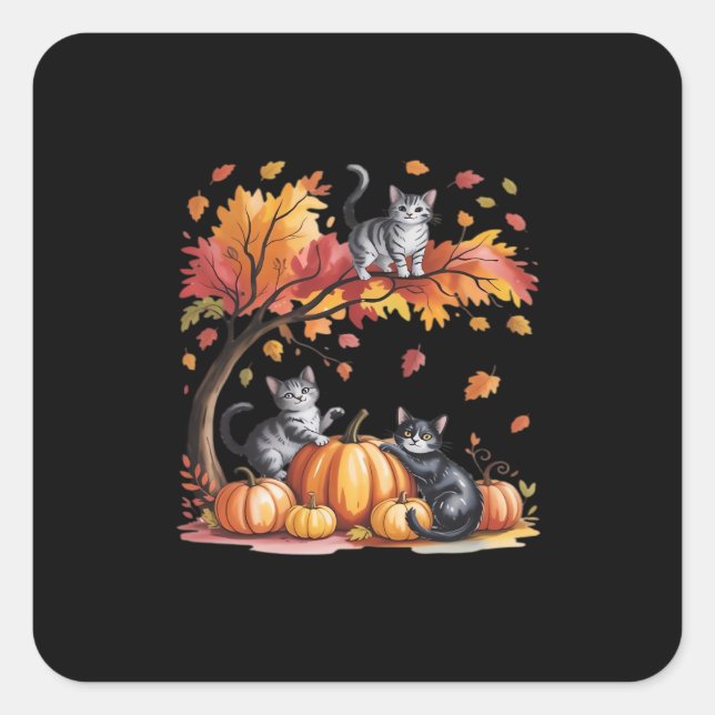 Es ist Fall Y’all Minimal Clean Quadratischer Aufkleber (Vorderseite)