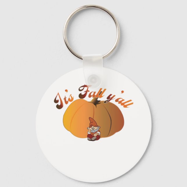 Es ist Fall Y’all Minimal Clean Schlüsselanhänger (Vorderseite)