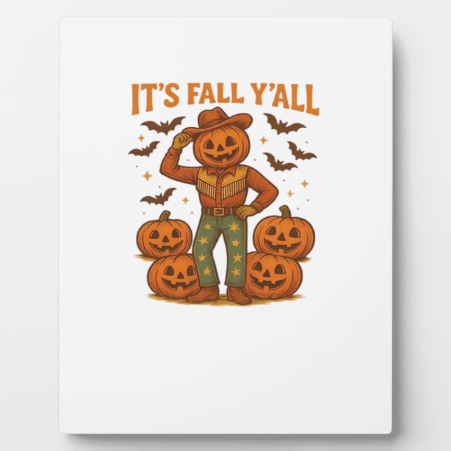 Es ist Fall Y’all Pumpkin Fotoplatte (Vorderseite)