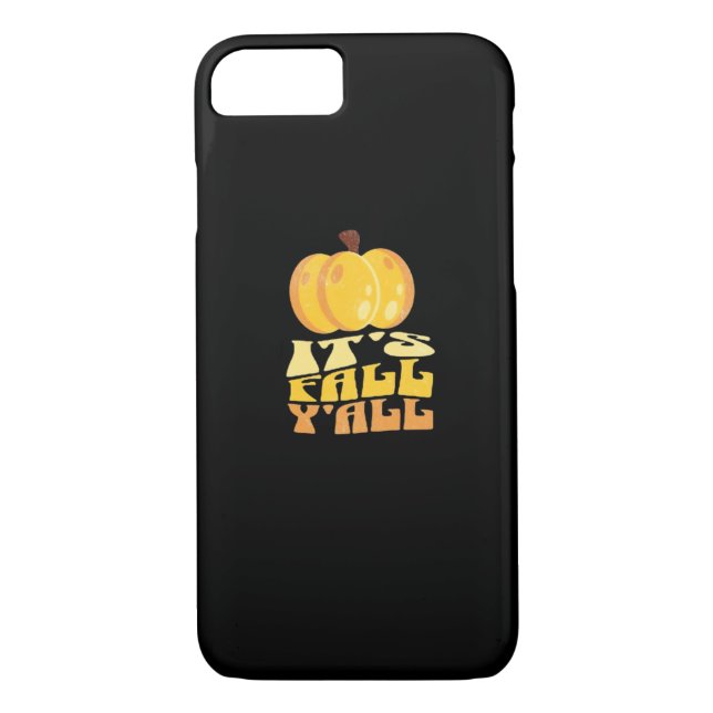 Es ist Fall Y’all Pumpkin Retro Classic Case-Mate iPhone Hülle (Rückseite)