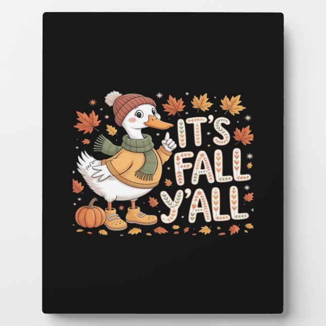 Es ist Fall Y’all Retro Classic Fotoplatte (Vorderseite)