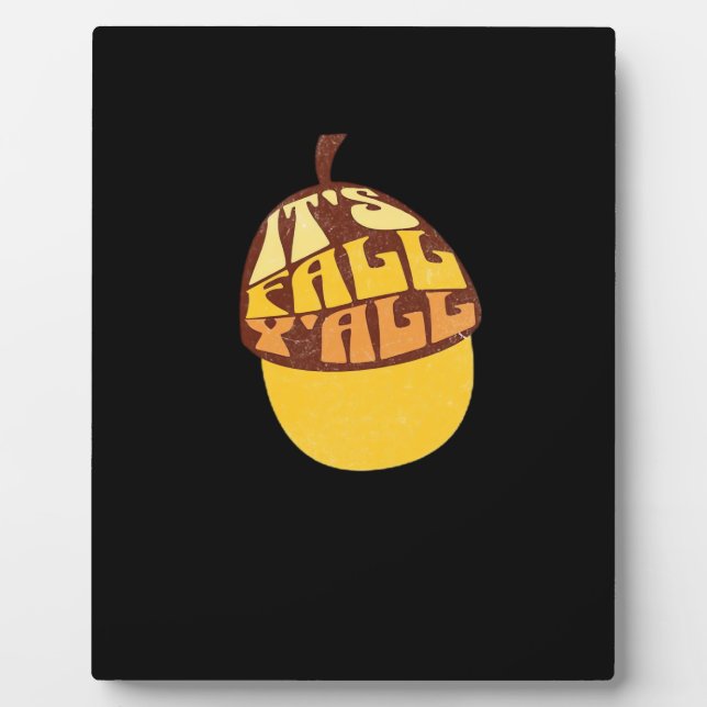 Es ist Fall Y’all Retro Classic Fotoplatte (Vorderseite)